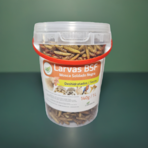 Larva Mosca Soldado Negra BSF deshidratado 140gr