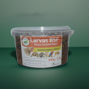 Larva Mosca Soldado Negra BSF deshidratado 490gr